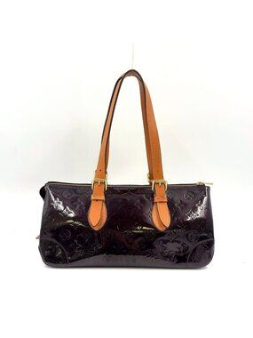 Louis Vuitton Rosewood Avenue Monogram Vernis Amarante Leather Enamel Dark